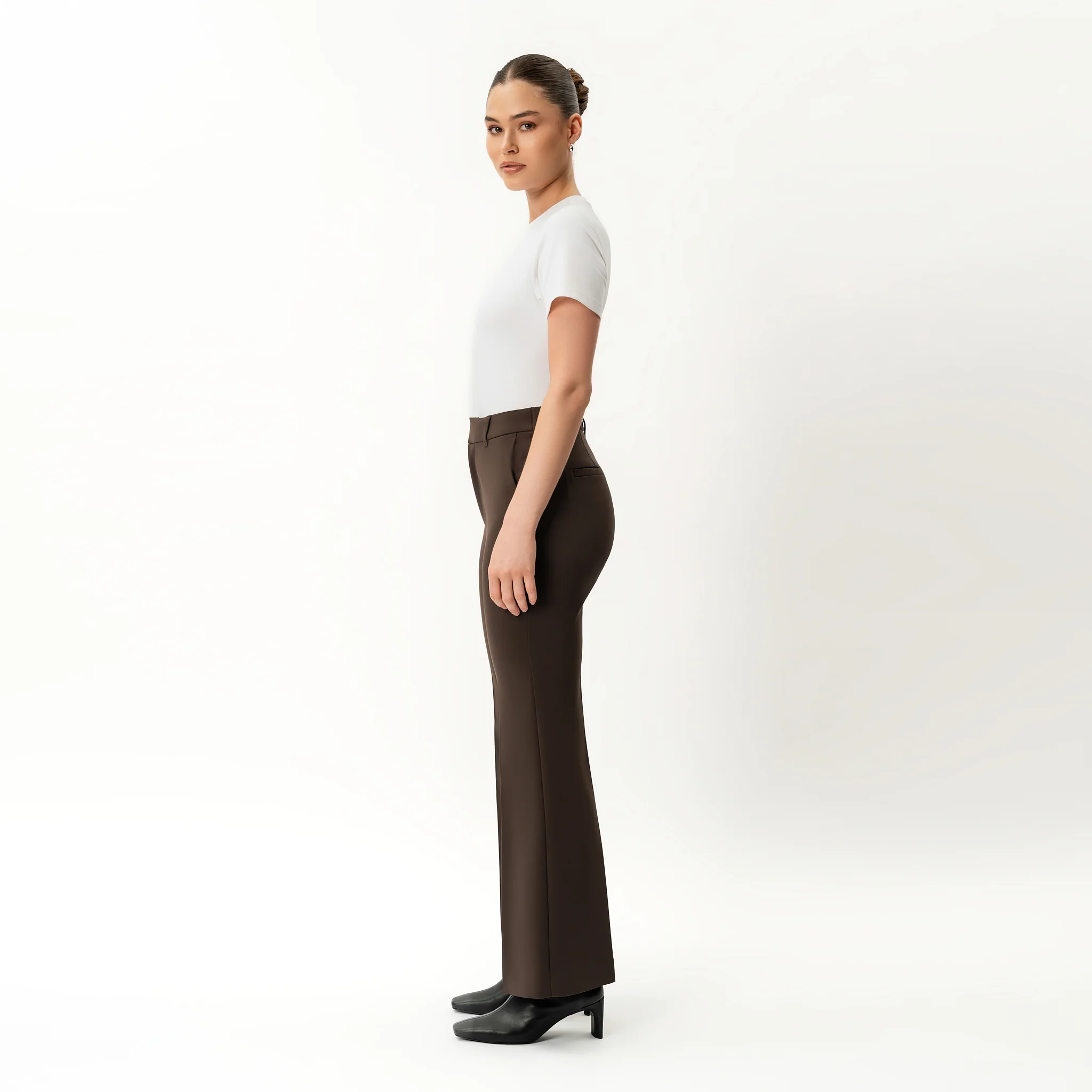 Crepe Bootcut Trouser - Image 6