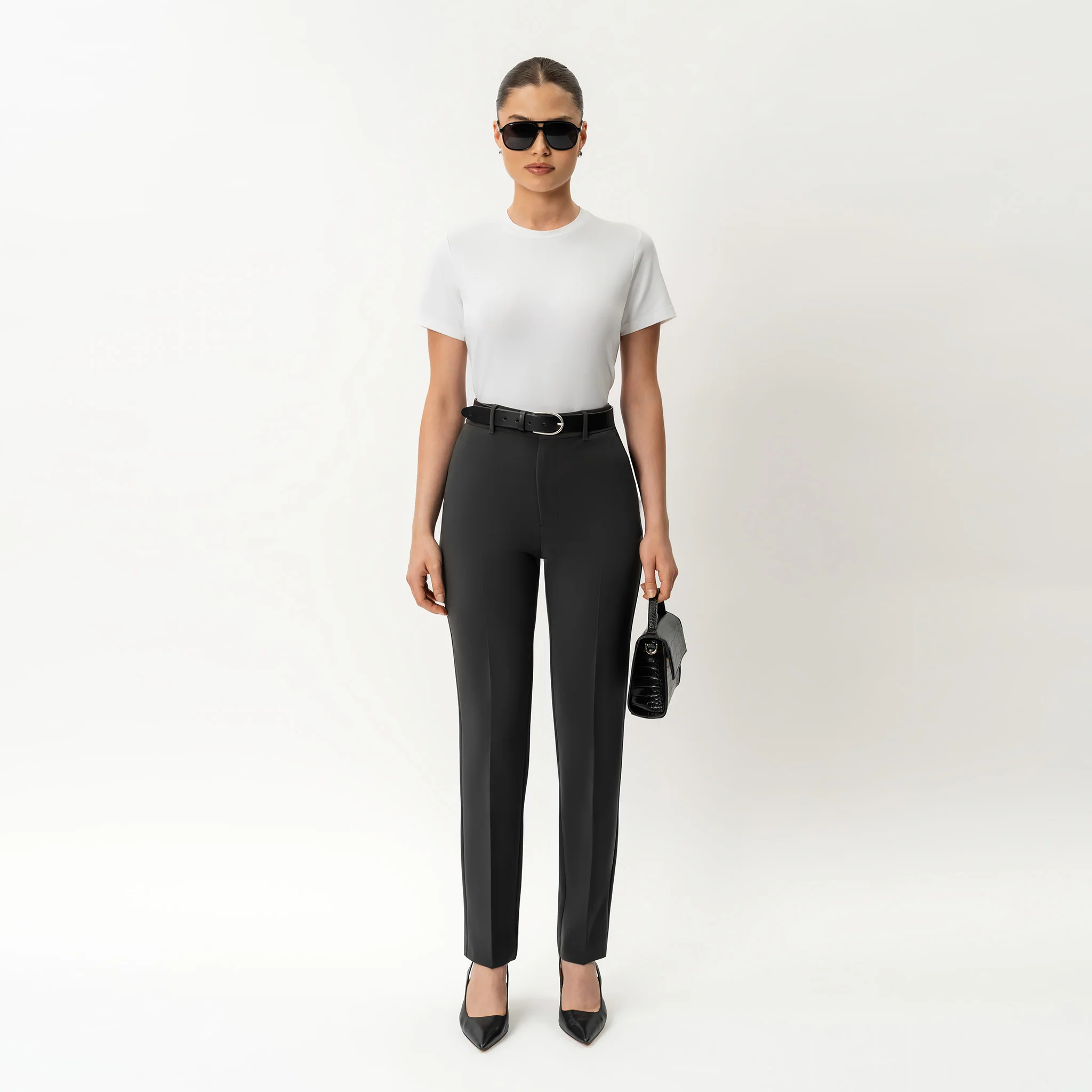 Crepe Slim Trouser - Image 2