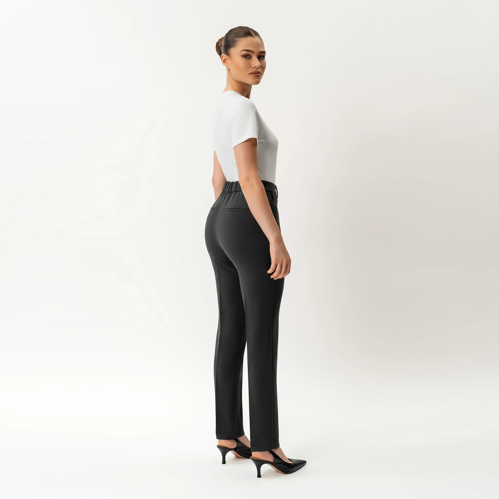 Crepe Slim Trouser - Image 6