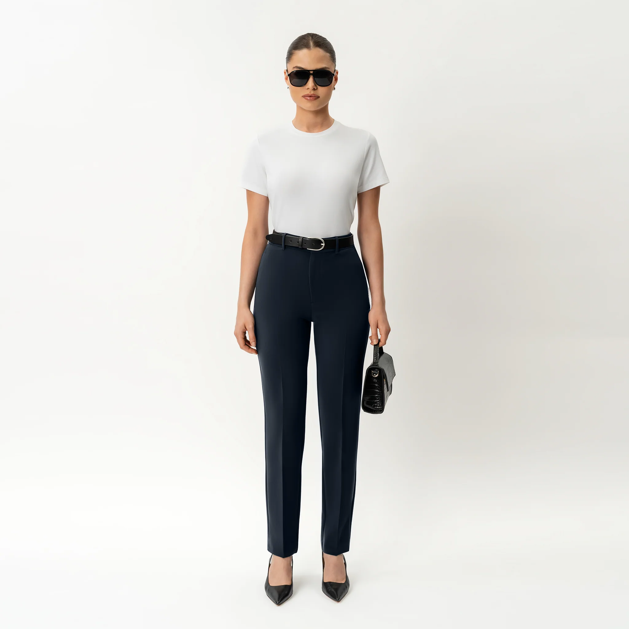 Crepe Slim Trouser - Image 2
