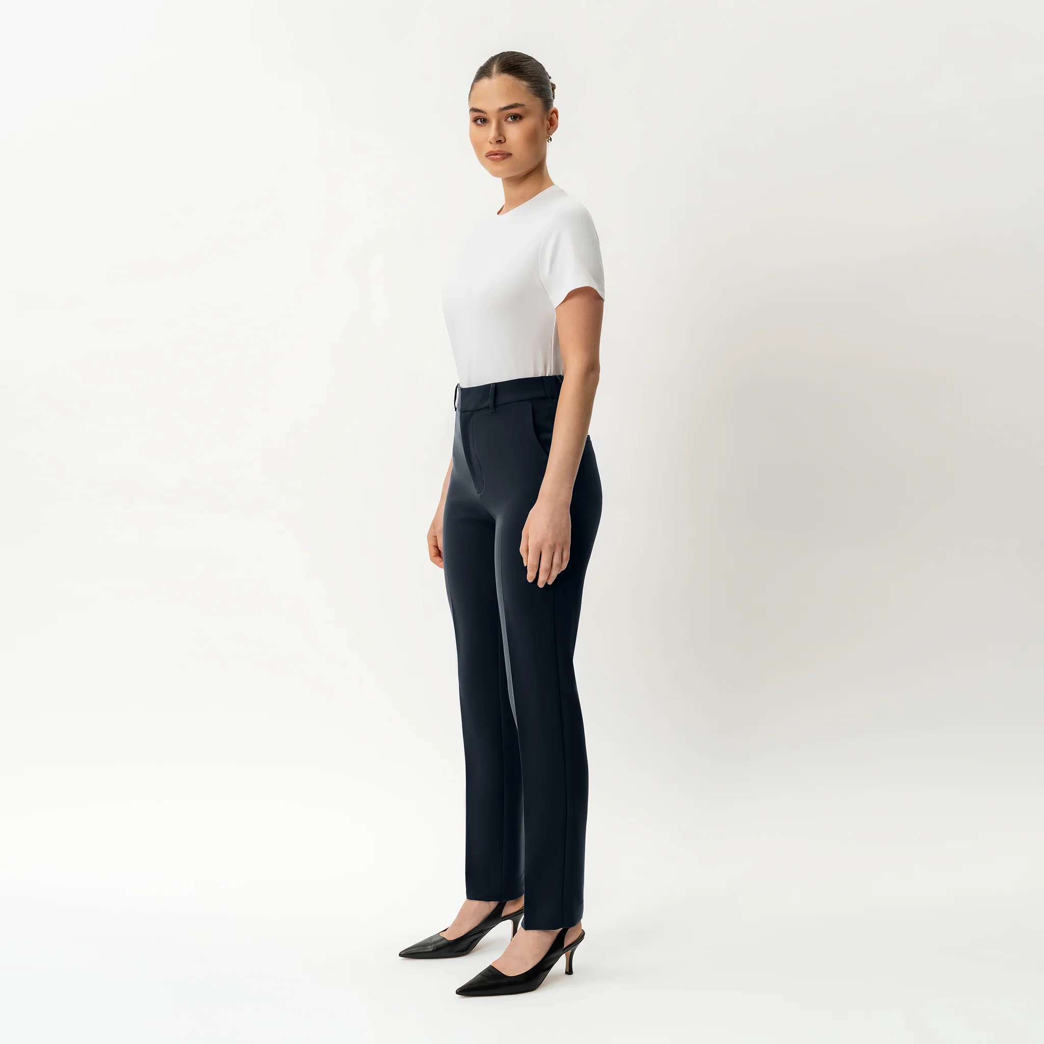 Crepe Slim Trouser - Image 4