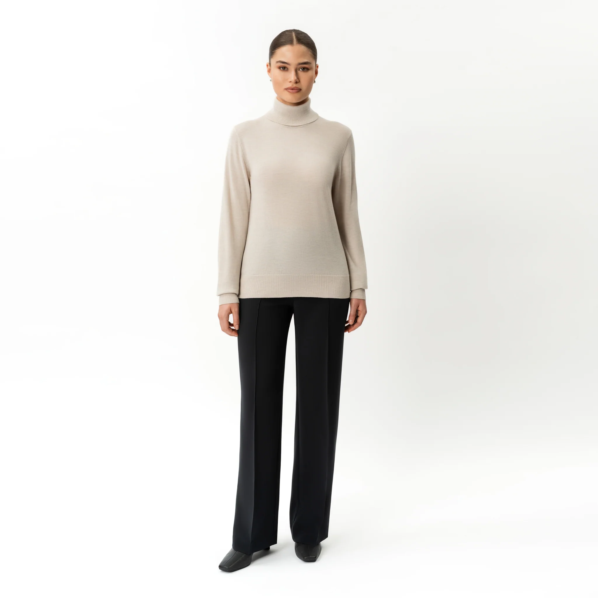 Merino Wool Relaxed Turtleneck - Image 5