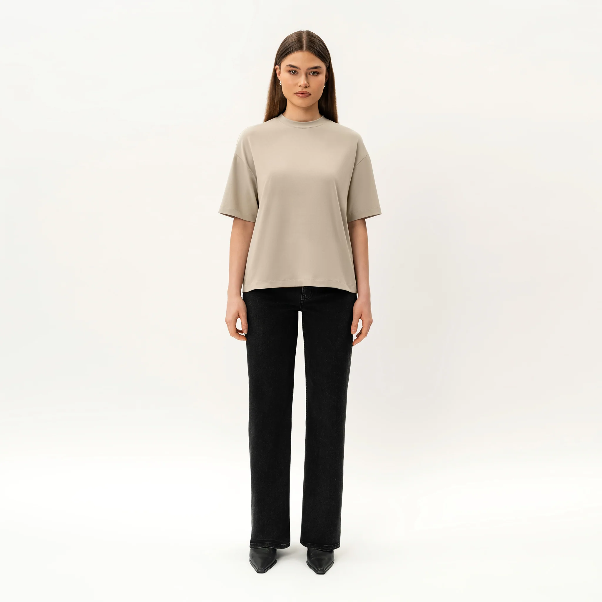 Oversized Boxy Pima T-shirt - Image 5
