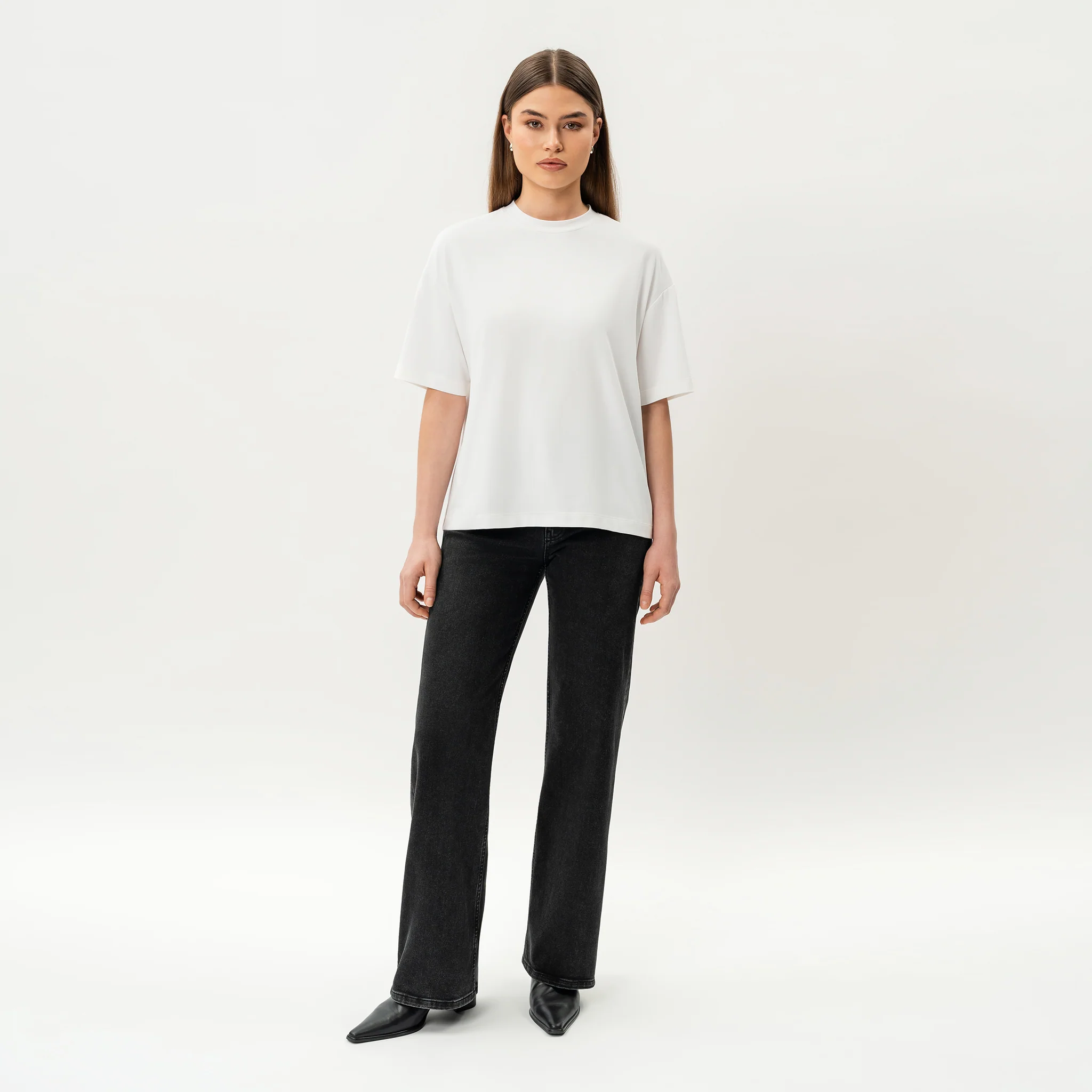 Oversized Boxy Pima T-shirt - Image 5