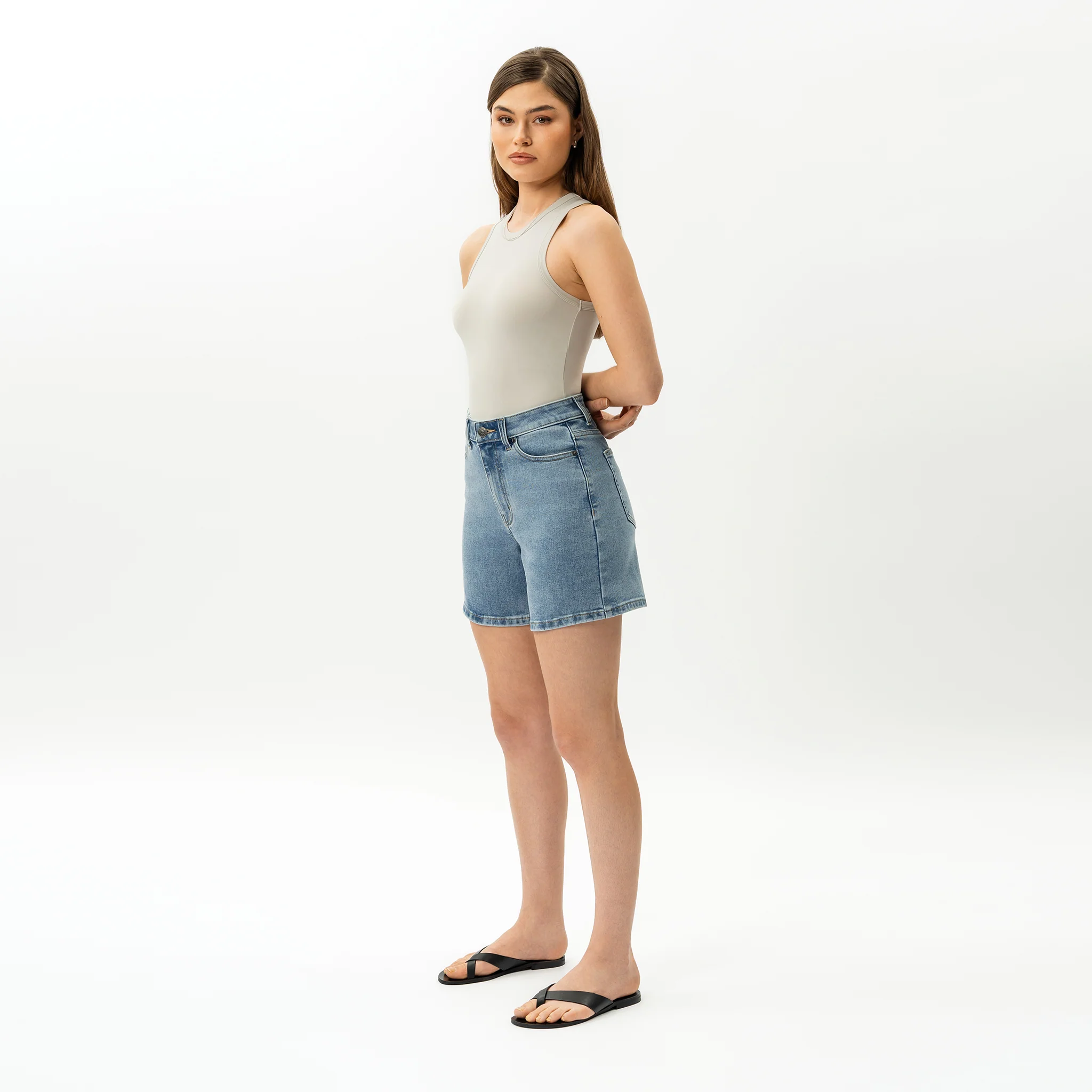 Stretchy ComfortDenim™ Shorts - Image 5