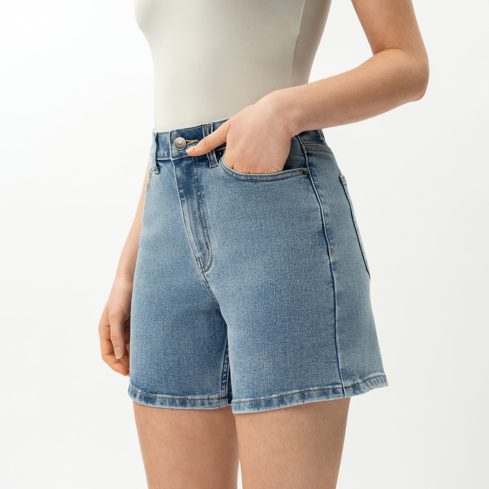 Stretchy ComfortDenim™ Shorts - Image 6