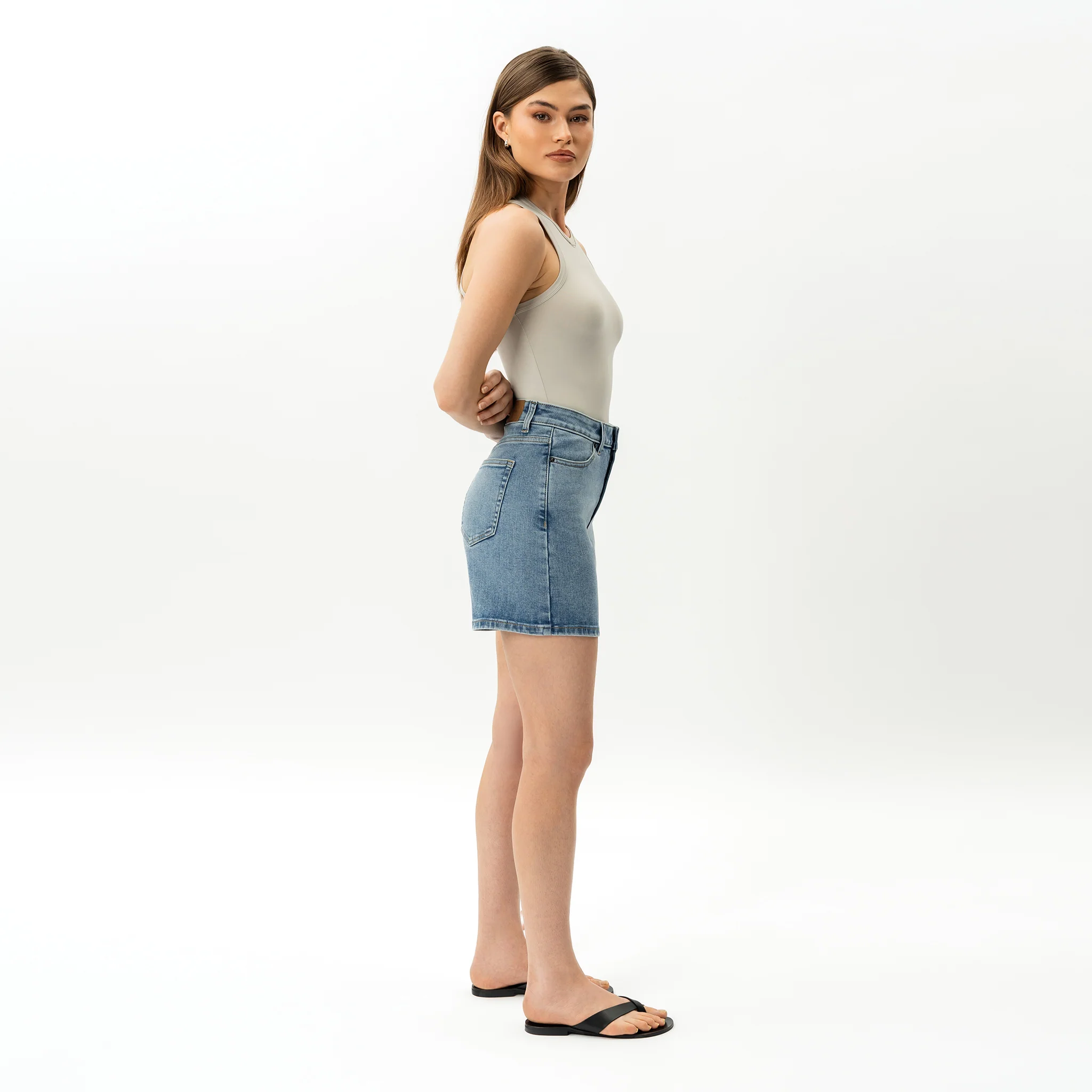Stretchy ComfortDenim™ Shorts - Image 9