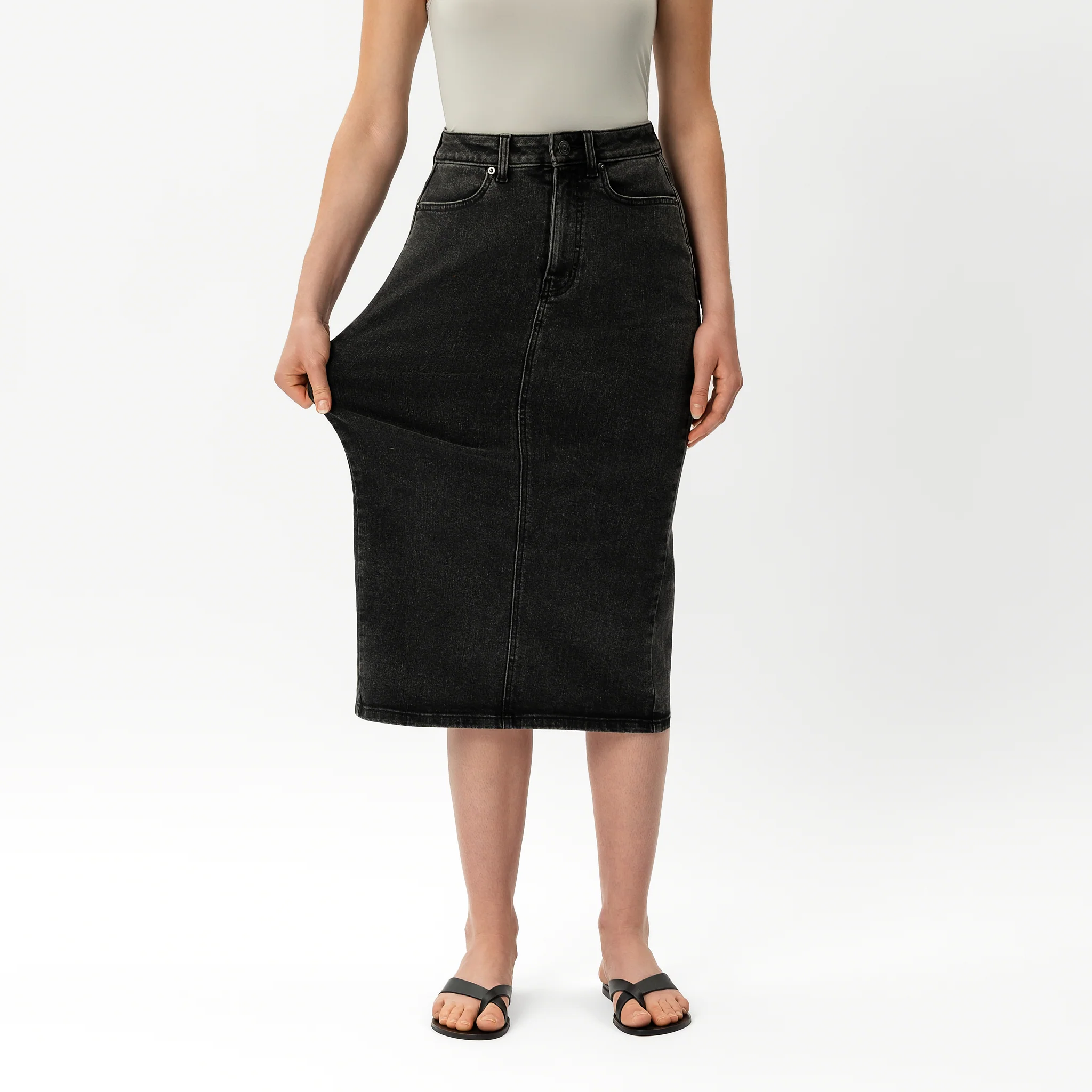 Stretchy ComfortDenim™ Skirt - Image 4