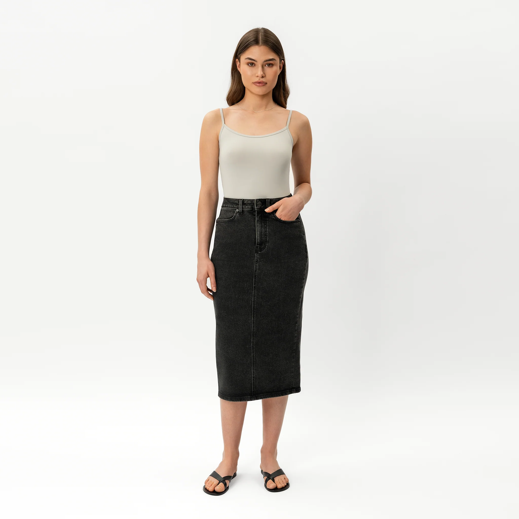 Stretchy ComfortDenim™ Skirt - Image 5