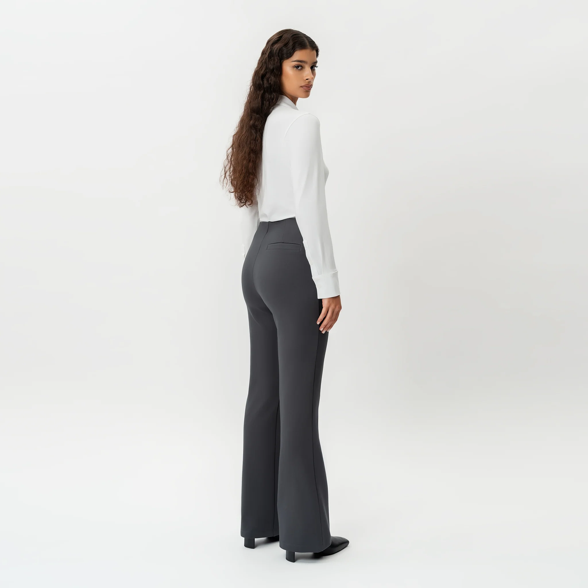 Tailored Ponte Bootcut Trouser - Image 5