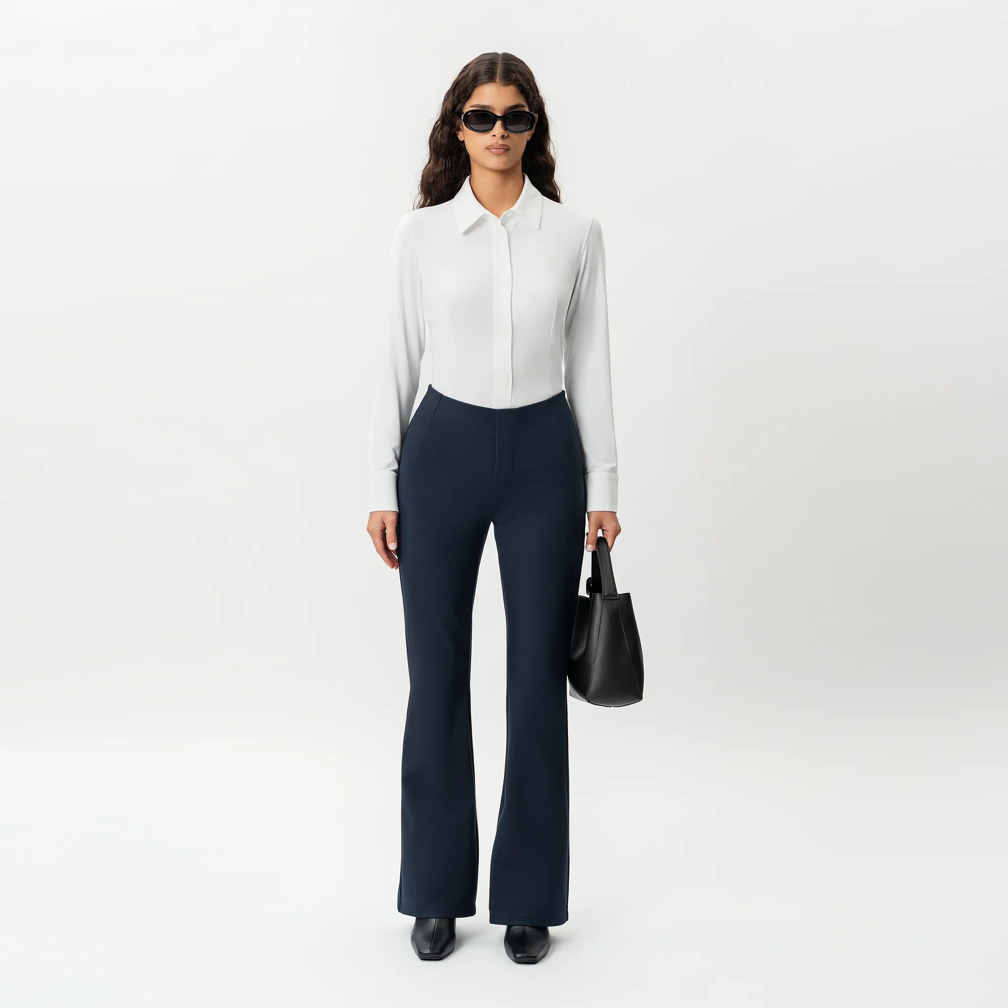 Tailored Ponte Bootcut Trouser - Image 4