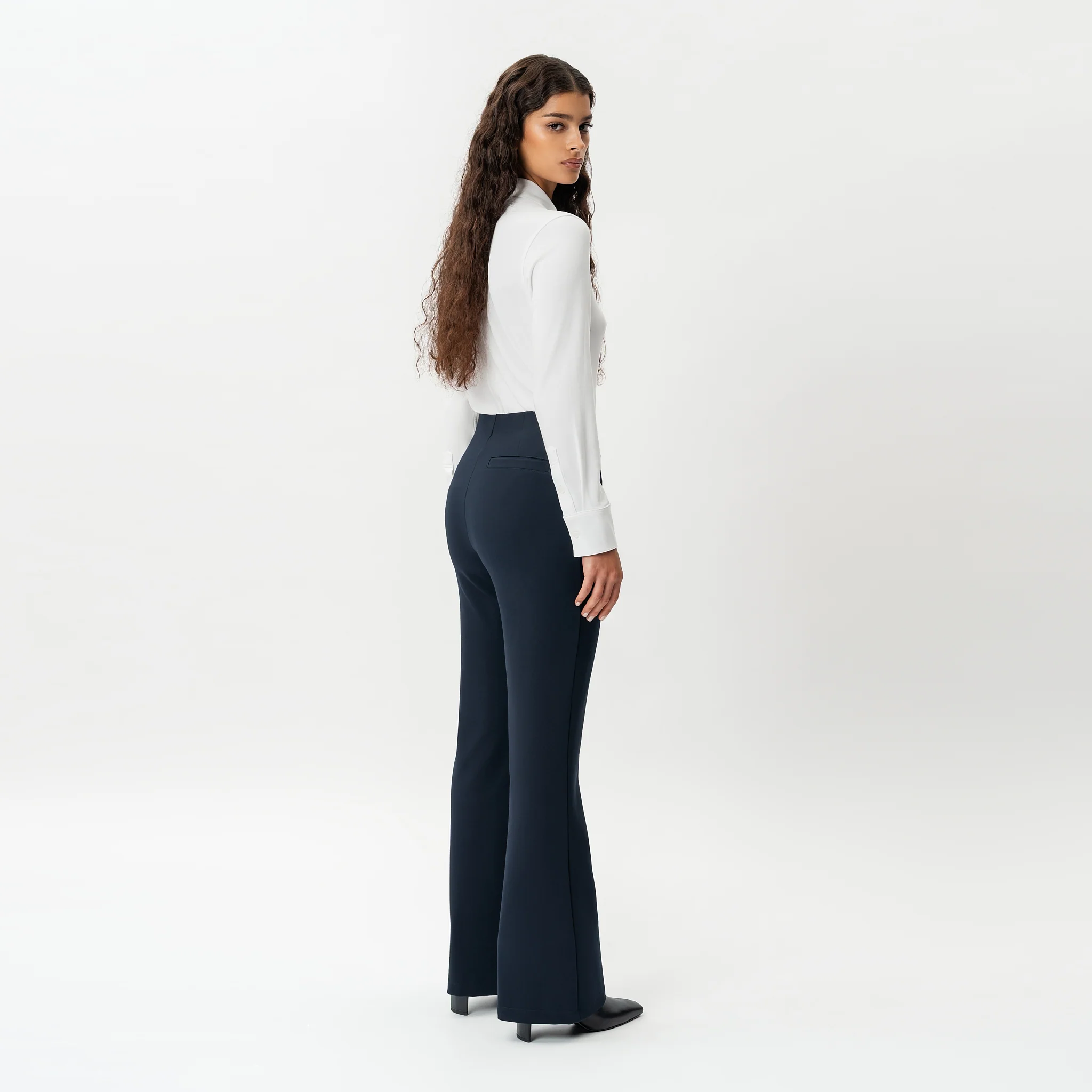 Tailored Ponte Bootcut Trouser - Image 5