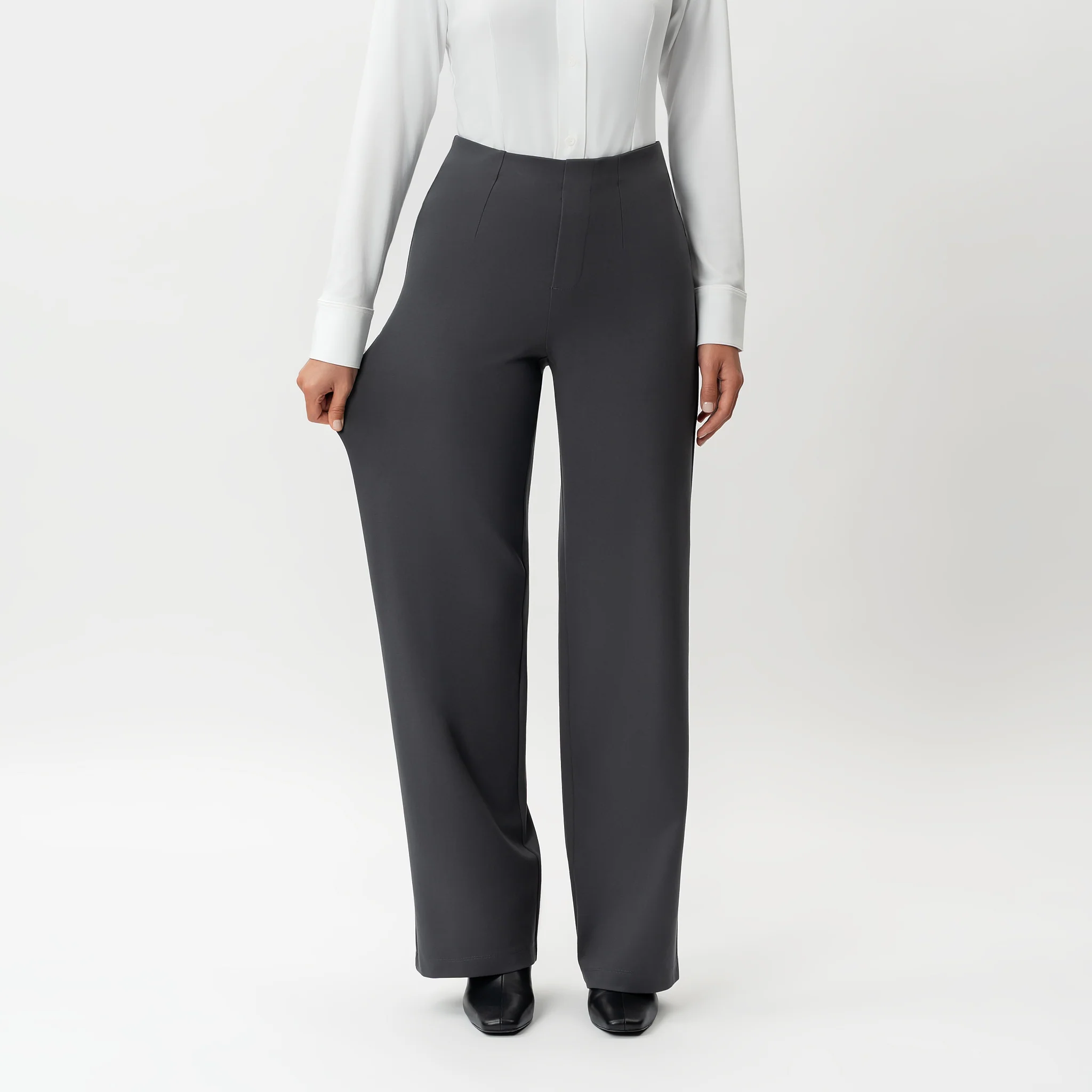 Tailored Ponte Relaxed Trouser - Image 3