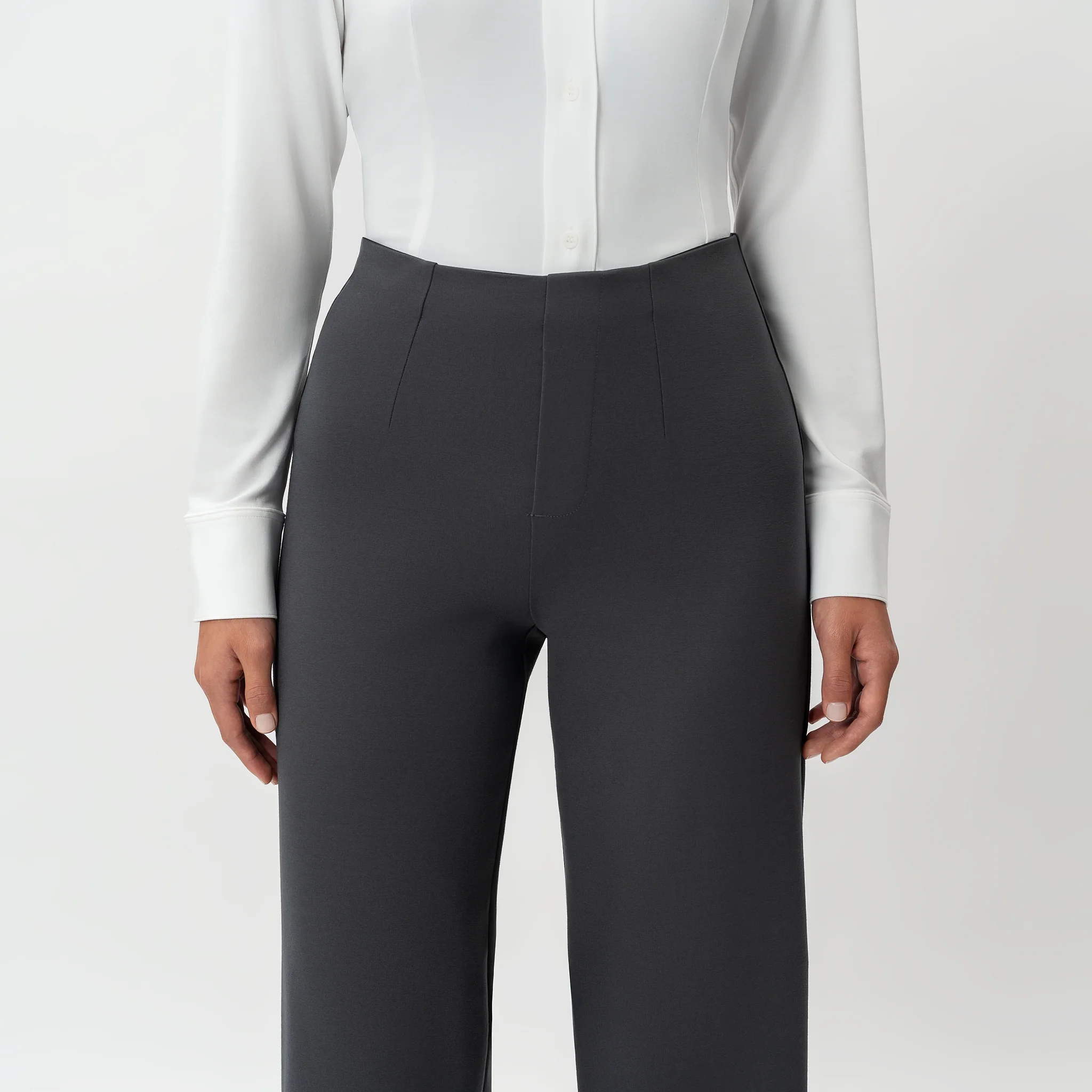 Tailored Ponte Relaxed Trouser - Image 6