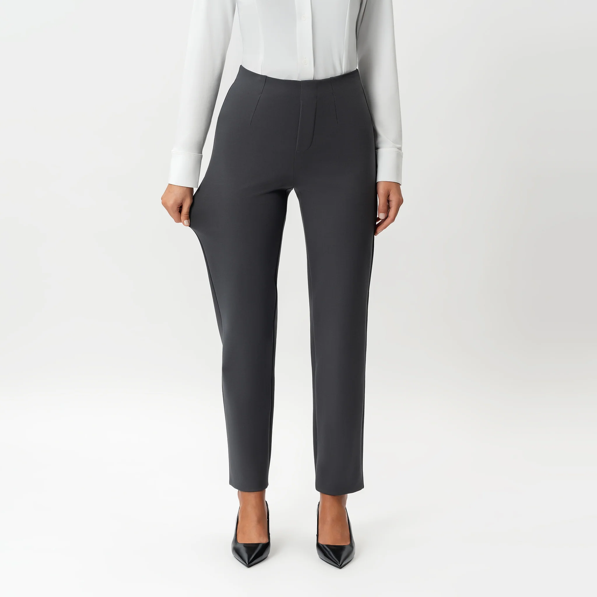 Tailored Ponte Straight Trouser - Image 3