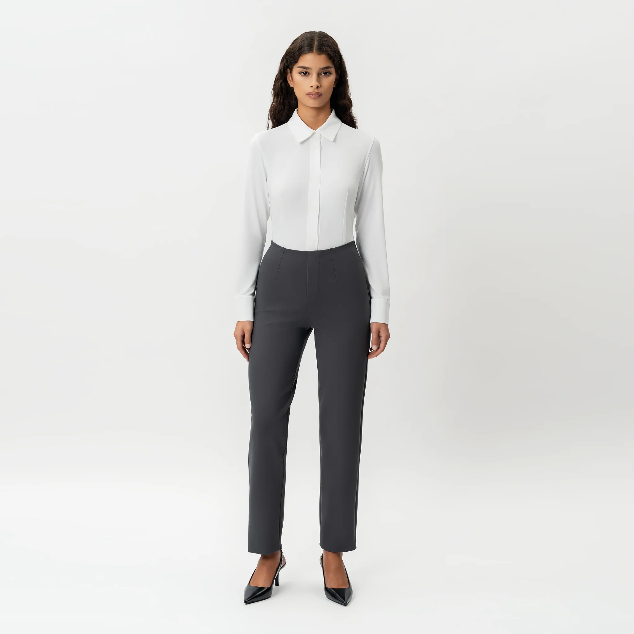 Tailored Ponte Straight Trouser - Image 4