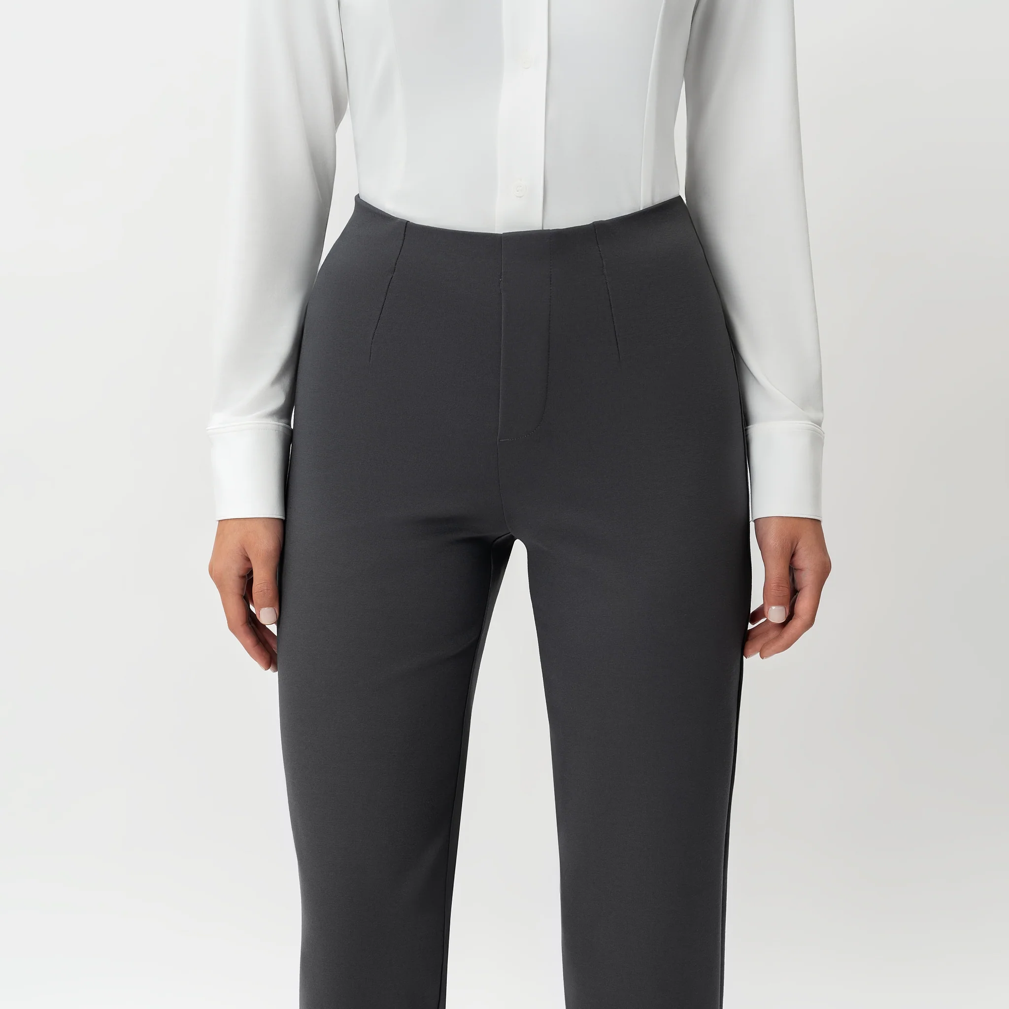 Tailored Ponte Straight Trouser - Image 7